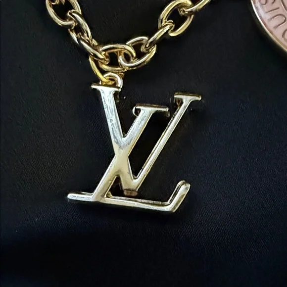 Gorgeous Pink Upcycled Louis Vuitton Bag Charm - Picture 6 of 9